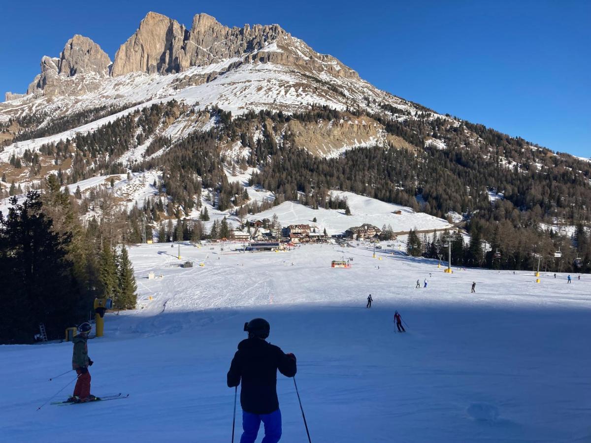 Renoviertes Apartment Mit Terrasse An Der Piste Mit Kostenlosen Wifi Carezza al Lago Exterior foto